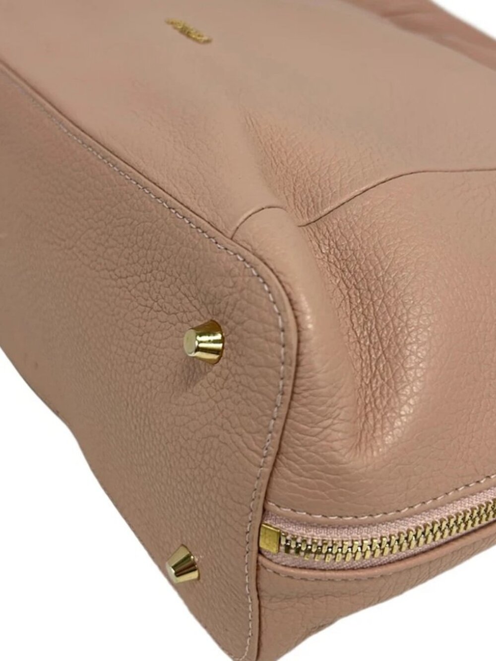 FURLA Pink Beige Leather Handbag - Picture 6 of 14